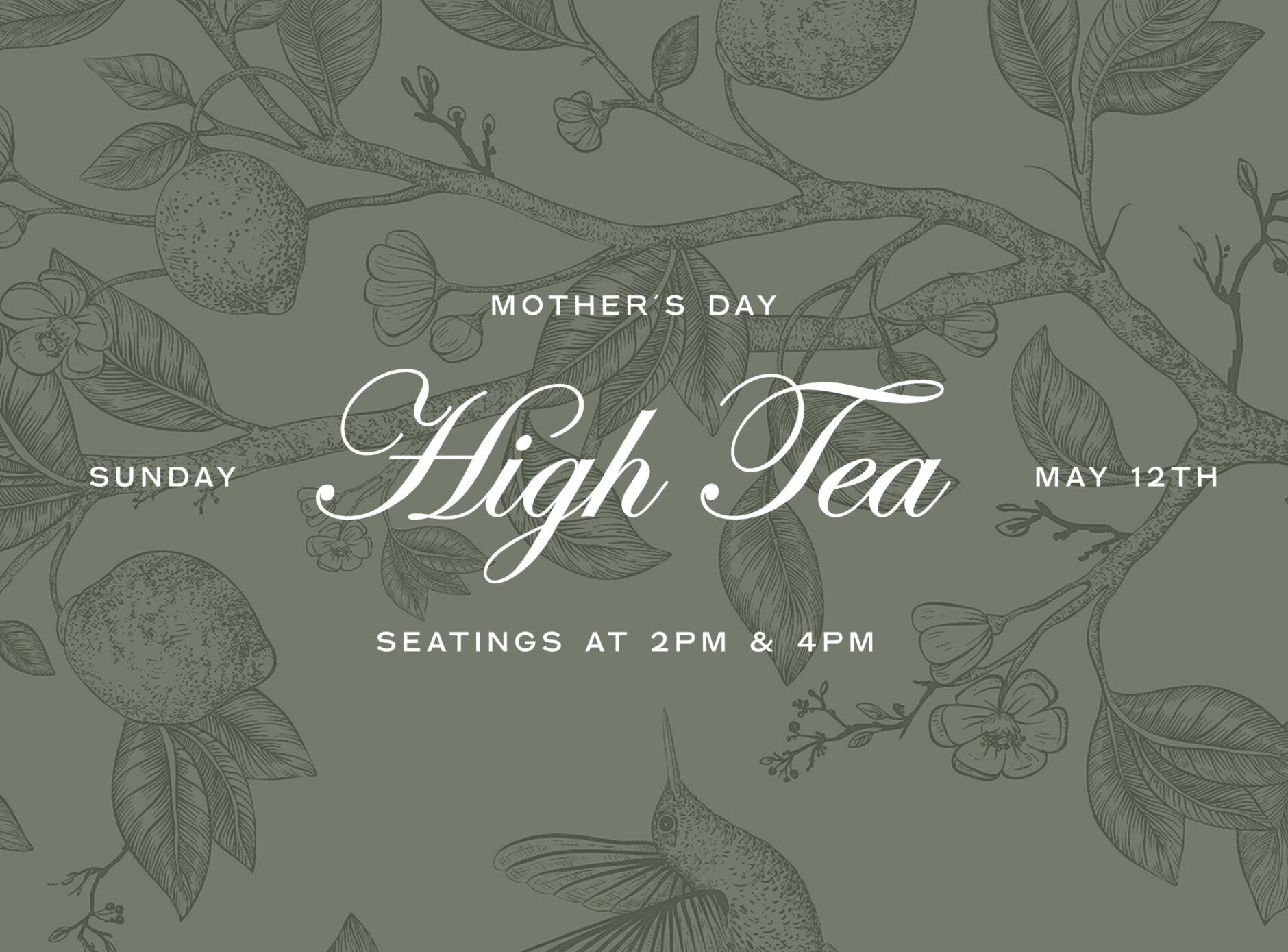 Mother&#8217;s Day High Tea, Cuyama Buckhorn
